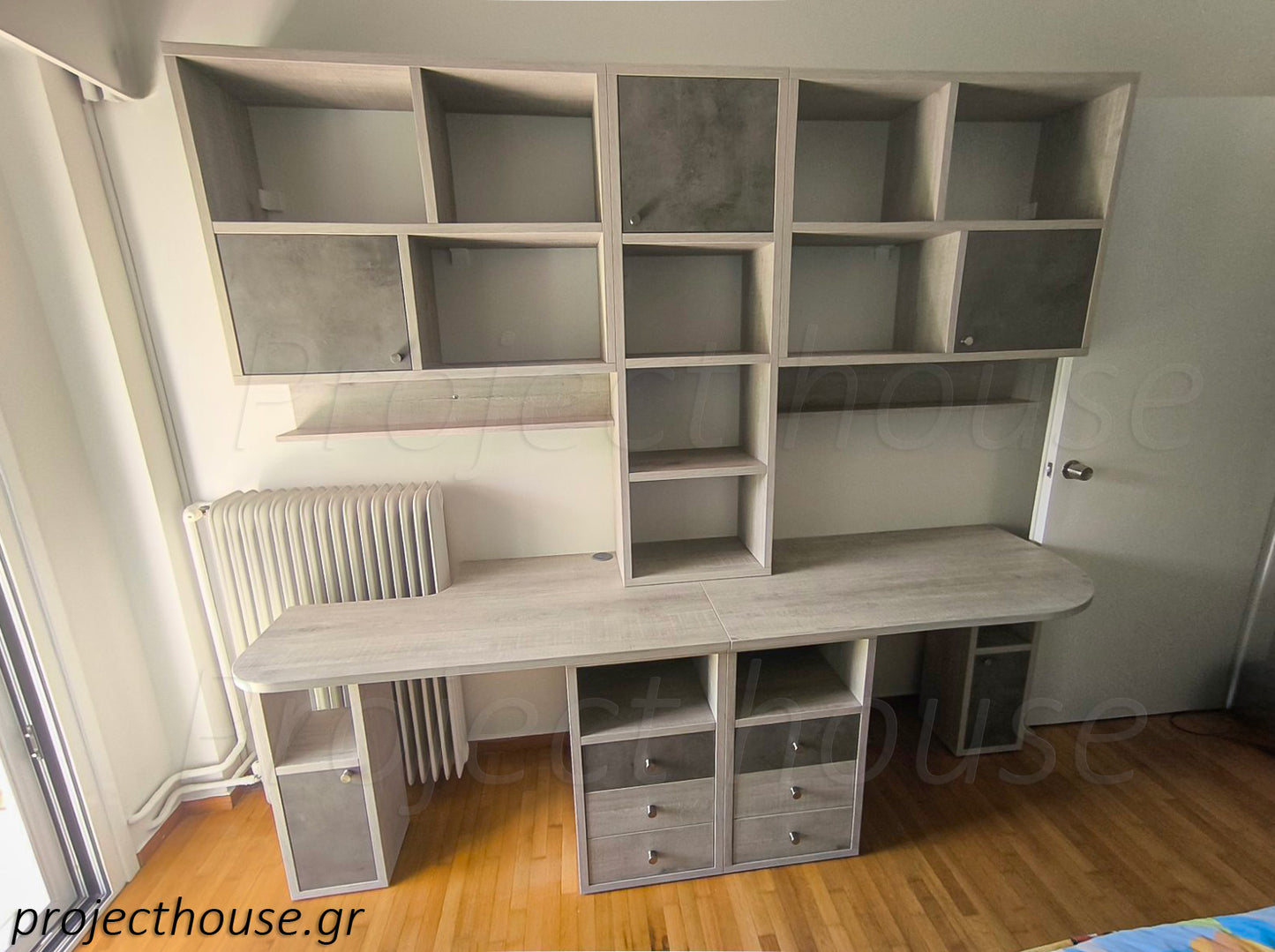 #803 - Γραφείο σύνθεση / συνολικό μήκος 220 εώς 260 cm