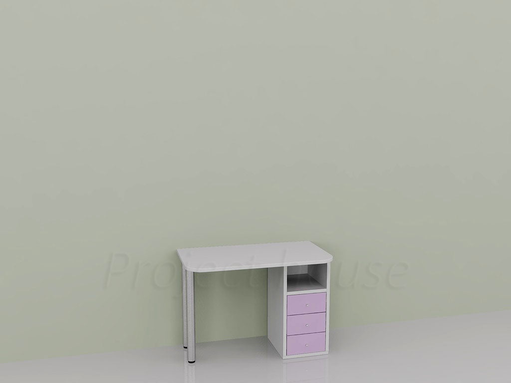 #534 - Γραφείο με συρτάρια / μήκος 90 εώς 115 cm