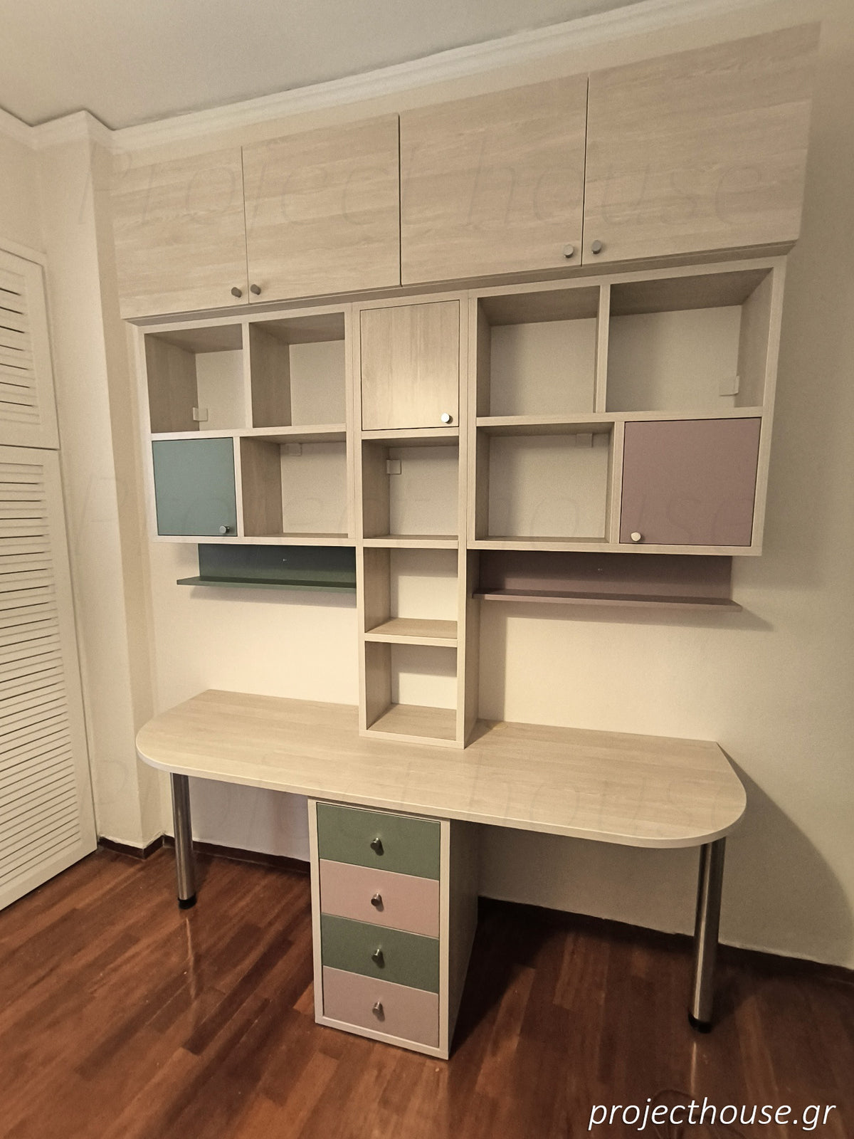 #801 - Γραφείο σύνθεση / συνολικό μήκος 190 εώς 220 cm