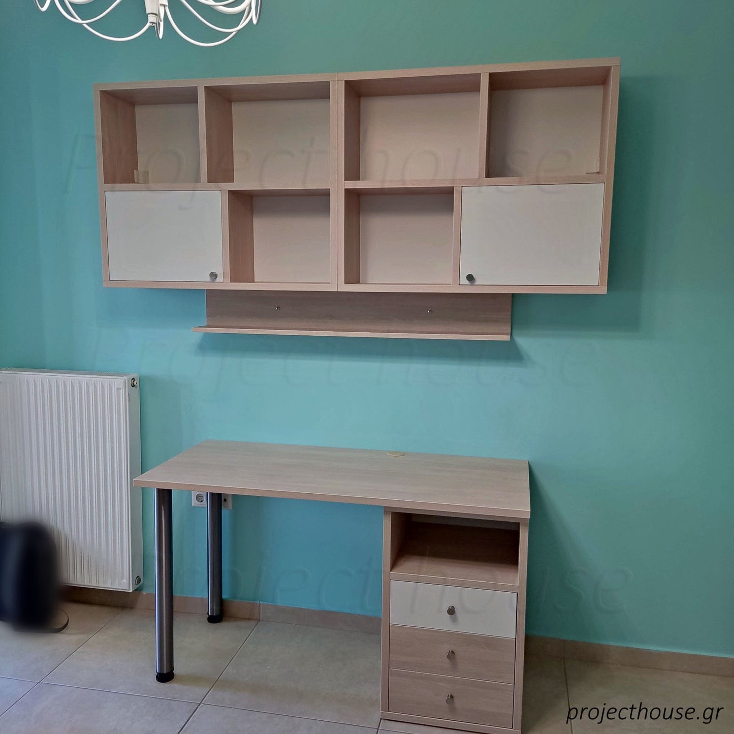 #411 - Γραφείο σύνθεση / συνολικό μήκος 150 εώς 180 cm