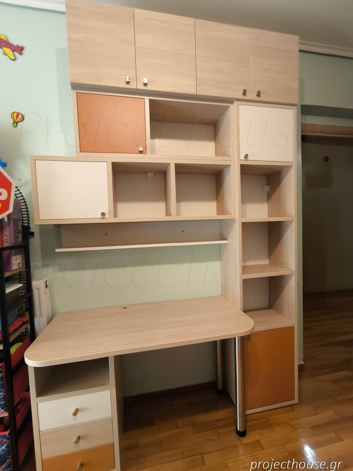 #402 - Γραφείο σύνθεση / συνολικό μήκος 165 εώς 210 cm