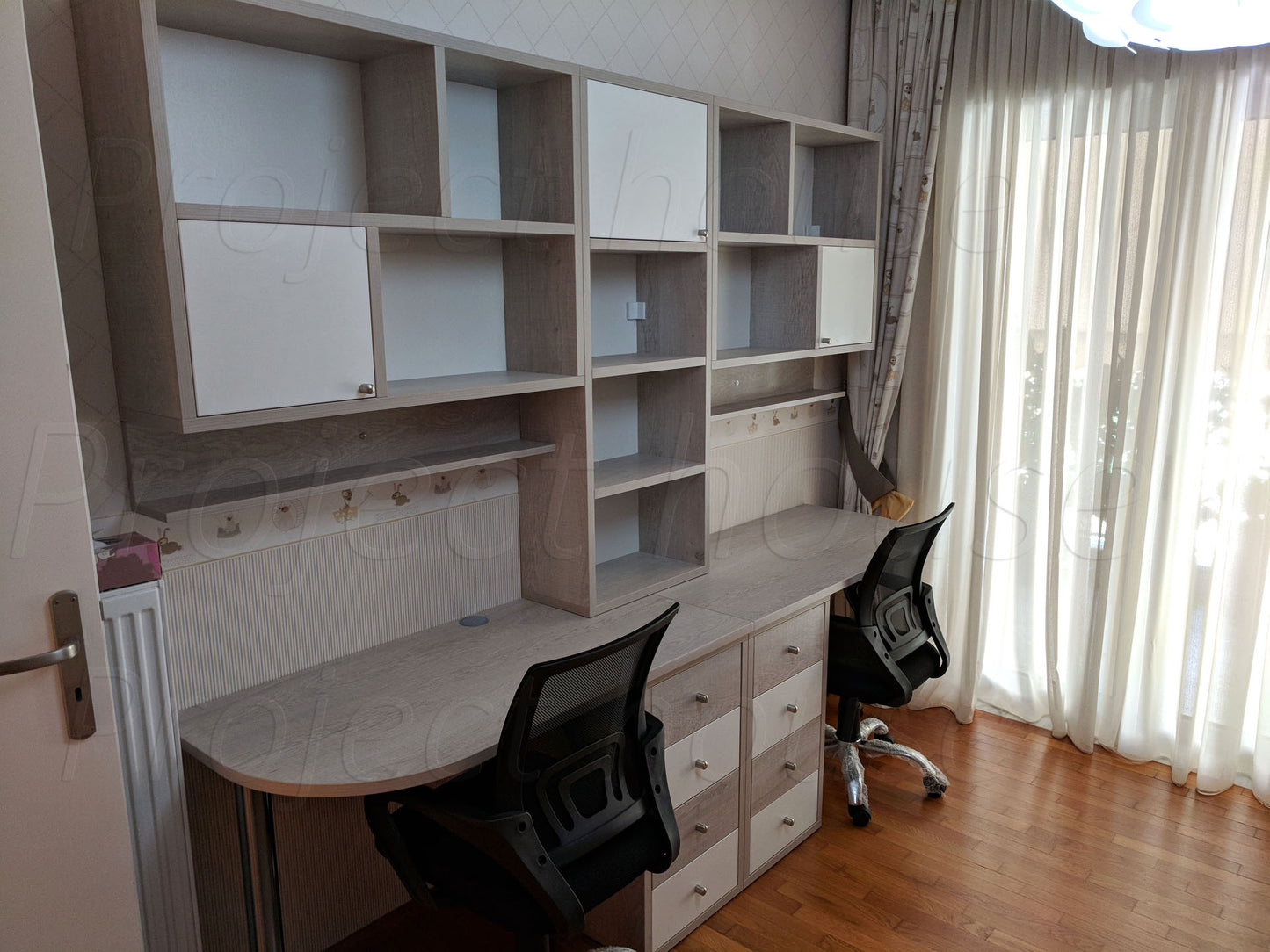 #803 - Γραφείο σύνθεση / συνολικό μήκος 220 εώς 260 cm