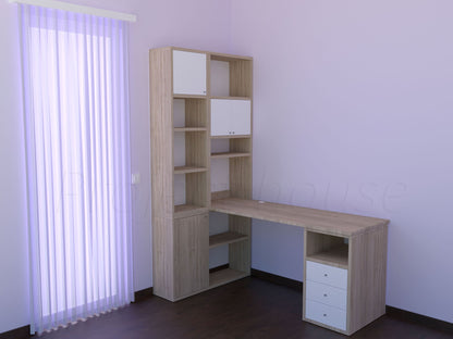 #419 - Γραφείο σύνθεση / συνολικό μήκος 120 εώς 180 cm