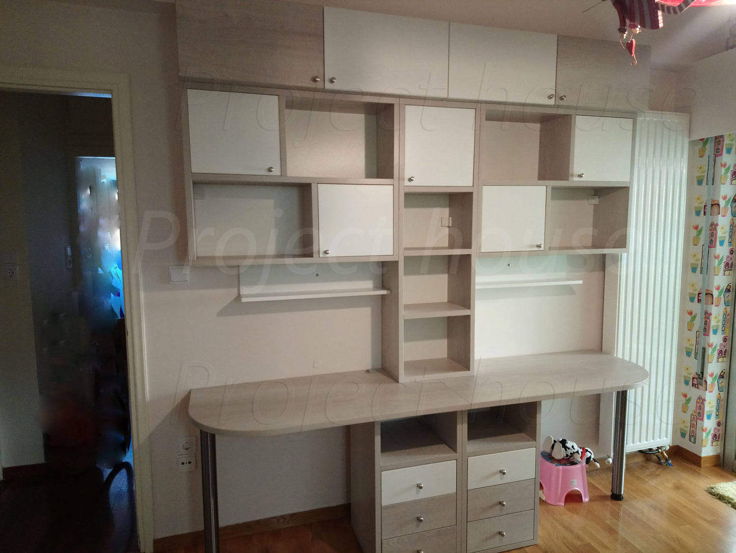 #803 - Γραφείο σύνθεση / συνολικό μήκος 220 εώς 260 cm