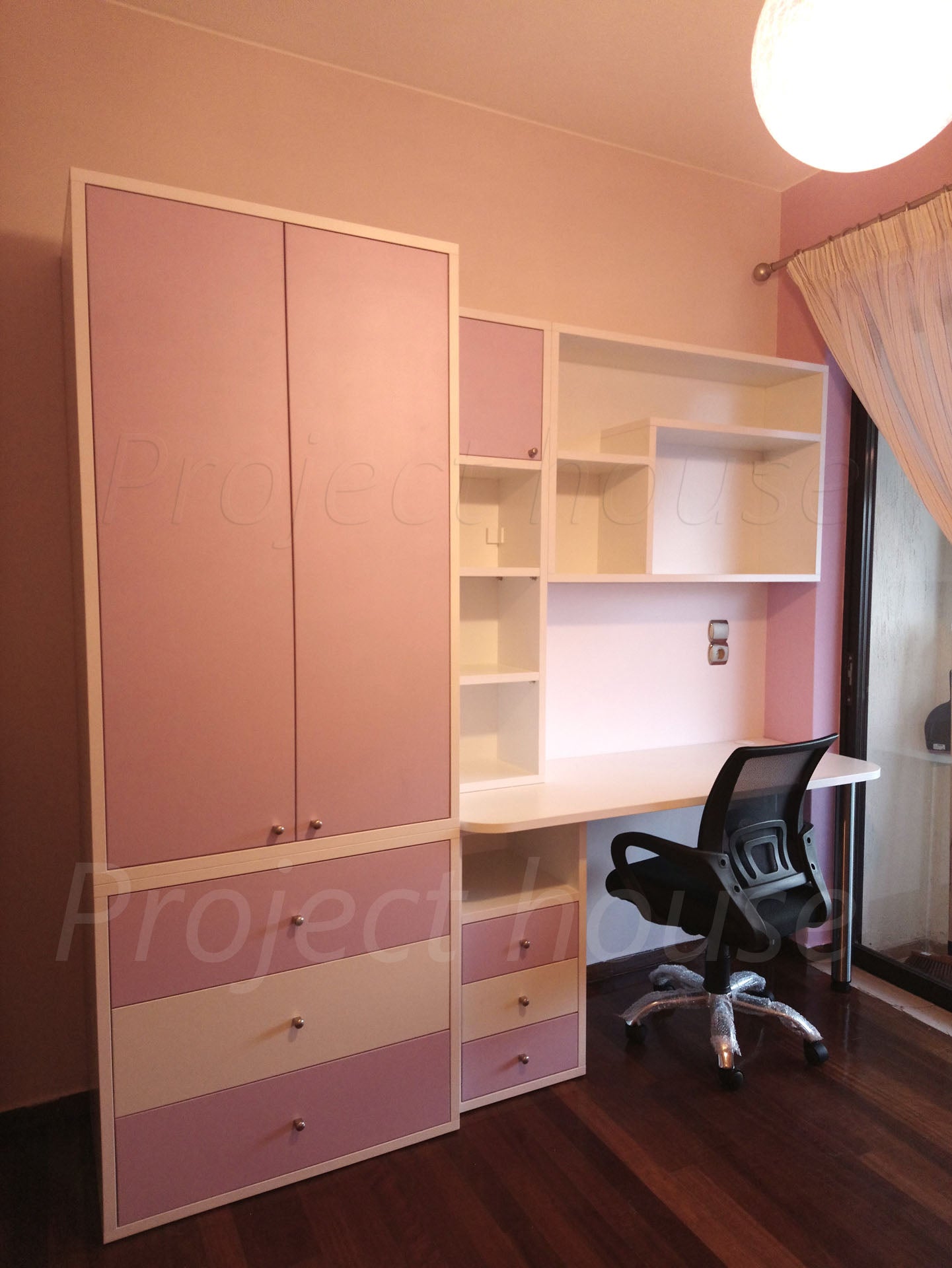 #403 - Γραφείο σύνθεση / συνολικό μήκος 120 εώς 155 cm