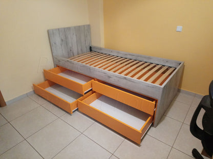 Κρεβάτι με αποθήκευση ρούχων