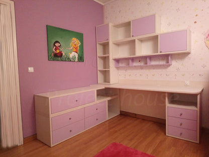 #409 - Γραφείο σύνθεση / συνολικό μήκος 180 εώς 220 cm
