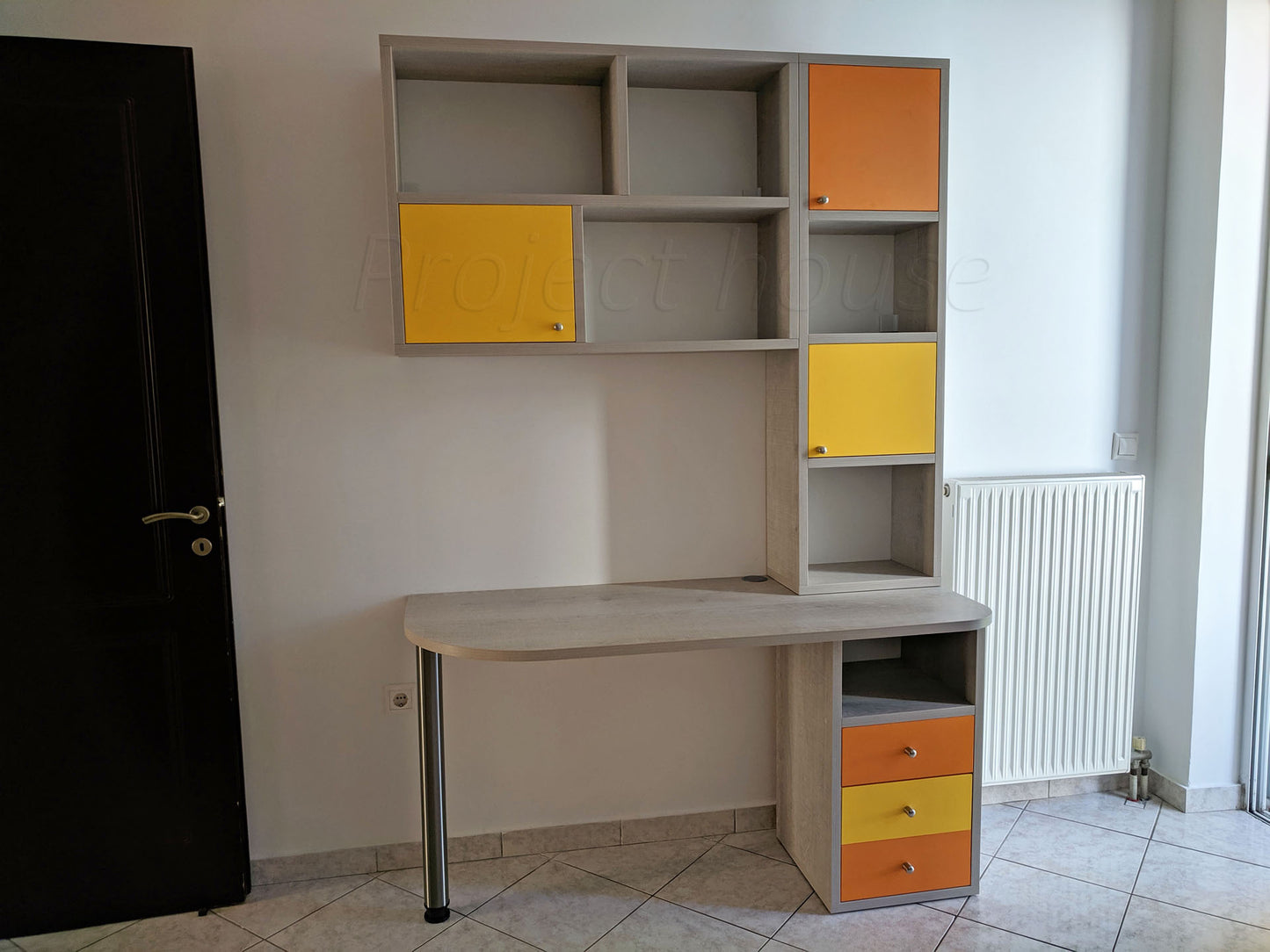 #403 - Γραφείο σύνθεση / συνολικό μήκος 120 εώς 155 cm