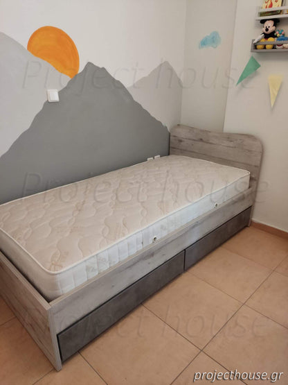 Κρεβάτι με συρτάρια κλειστά