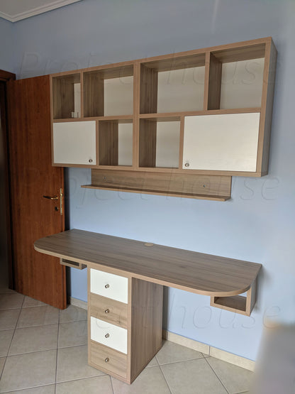 #802 - Γραφείο σύνθεση / συνολικό μήκος 165 εώς 195 cm