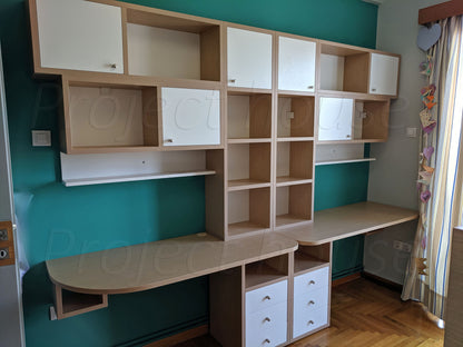 #803 - Γραφείο σύνθεση / συνολικό μήκος 220 εώς 260 cm