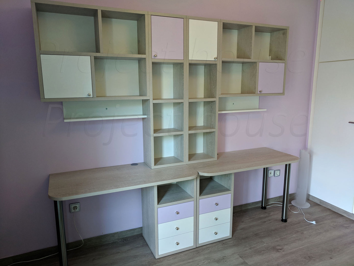 #803 - Γραφείο σύνθεση / συνολικό μήκος 220 εώς 260 cm