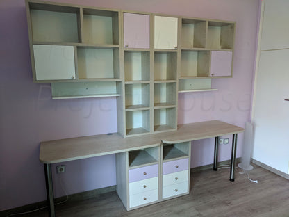 #803 - Γραφείο σύνθεση / συνολικό μήκος 220 εώς 260 cm