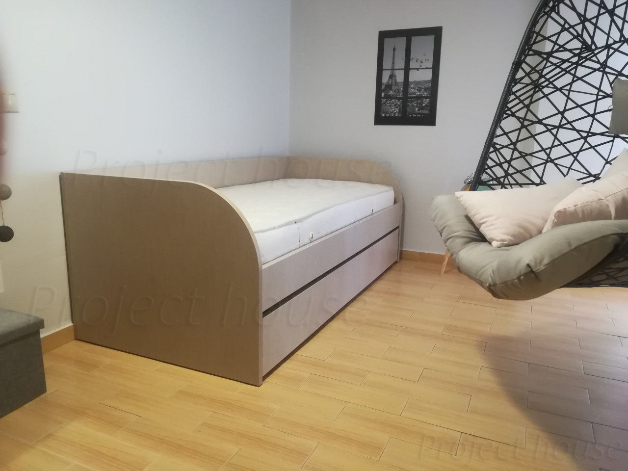 Όμορφο minimal εφηβικό κρεβάτι